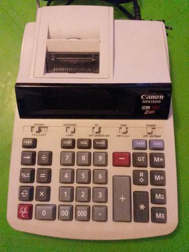 Calculadora Sumadora Canon Mp Dii De Digitos Posot Class