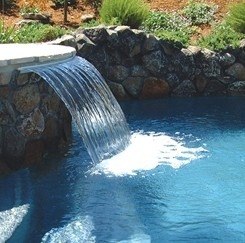 Cascadas Curva 60cm, Fuente Para Piscina En Fibra De Vidrio