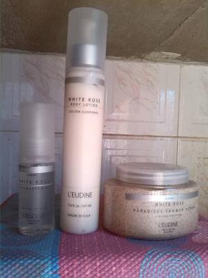 Combo Lotion+exfoliante+antibacterial Leudine