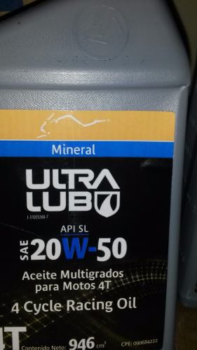 Aceite Moto Ultra Lub 4t 20w-50 Mineral, Tienda Fisica