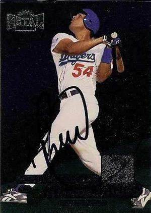 Ch5 Barajita Autografiada Por Henry Blanco Rookie Dodgers