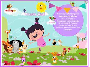 Kit Imprimible Baby Tv Lola Y Sus Amigos Tarjetas Invitacion