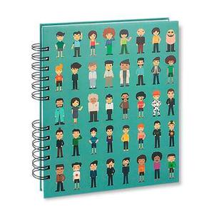 Libreta Cuaderno 200 Pag / Hojas Blancas / Mod.: Personas