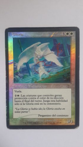 Magic The Gathering Carta Gloria Foil Remate!!