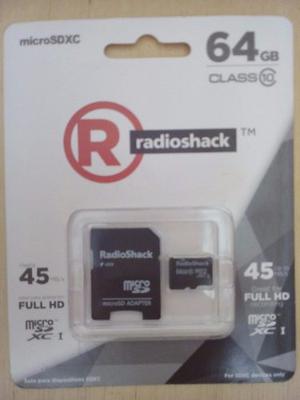 Memoria Sd 64gb Radioshack Para Celular Y Cámara Digital