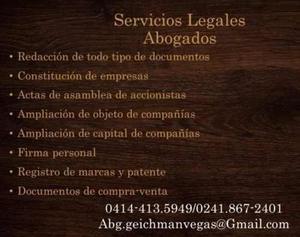 Abogado Servicios Legales Constitución De Empresas Registro