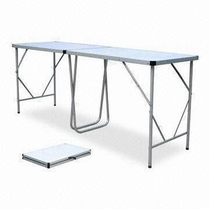 Mesa Plegable Rectangular De Aluminio Portátil 2.00 Mts