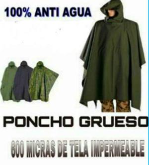 Poncho Impermiable Camping 600 Micras