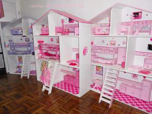 Casa Para Muñecas Barbie Mdf