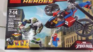 Lego Super Heroes  Araña Helicoptero Rescate Nuevo