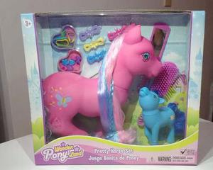 Little Pony Set Pequeño Pony 22cm De Alto + Accesorios