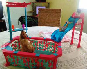 Piscina Barbie Con Barbie Y Delfin