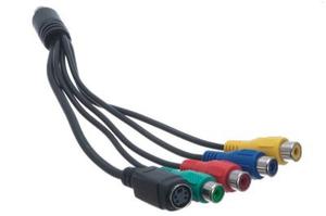 Cable S-video 7pin A S-video 4pin/ Component Video Adapter