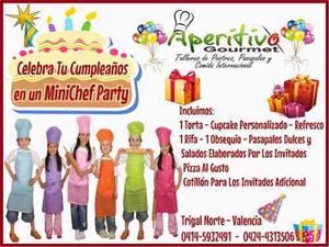 Fiesta De Mini Chef, Cursos De Reposteria/cocina/ Lacteos,