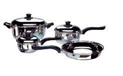 Juego Ollas 7 Piezas Eurochef Acero Inoxidable Envio Gratis