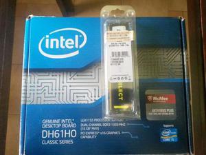 Tarjeta Madre Intel Dh61h0 Incluye Memoria De 4g Ddr