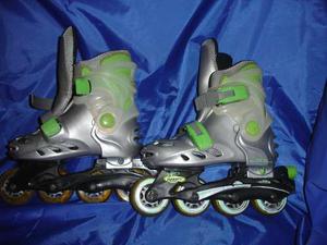 Patines En Linea Ajustable Talla 27 A 32