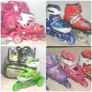 Patines Lineales Y Ruedas Paralelas. Semi Profesionales