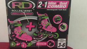 Patines Roller Derby 2 En 1