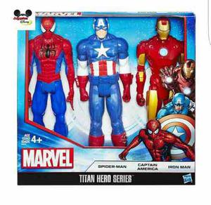 Muñeco De Iron Man Spiderman Y Capitan America