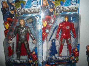 Muñecos Avengers Super Heroes Con Luz Y Sonido