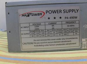 Fuente De Poder Maxpower 490w