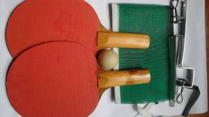 Set Pin Pon (raqueta, Malla, Pelota Y Estuche)