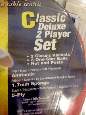 Stiga Classic Combo 2 Raquetas,3 Pelotas Y Malla / Ping Pong