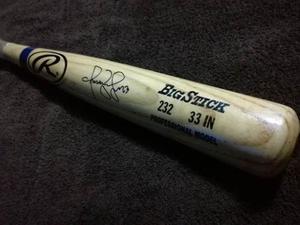 Bate De Béisbol Rawlings Autografiado (Omar Vizquel)