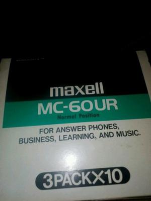Microcassette Maxell Mc 60ur