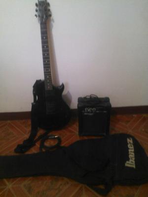 Guitarra Ibanez + Amplificador 10w + Accesorios