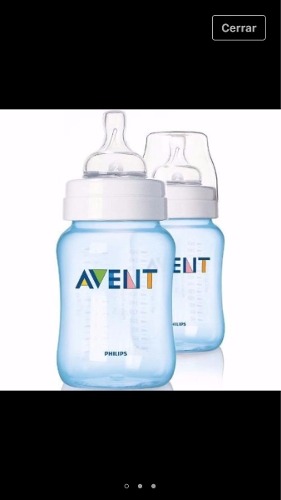 Set De 2 Teteros Avent 9 Oz/260ml Azul