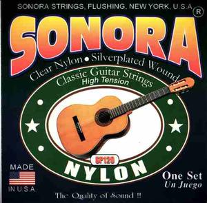 Set De Cuerdas Sonora Nylon Para Guitarr-clasic Sp120 U.s.a