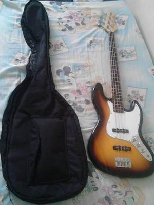 Vendo Bajo Eléctrico Frermaster Modelo Jazz Bass Con Forro