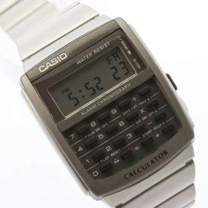 Reloj Casio Calculadora Plateado Ca-% Original