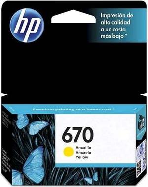 Cartucho Hp 670 Amarillo Cz116al Original Y Vigente