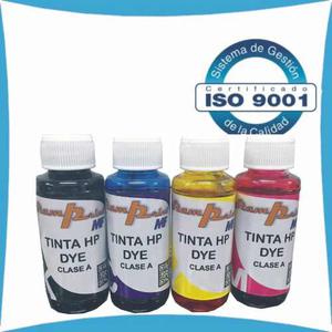Tinta Dye Para Impresora Hp 100 Ml Los 4 Colores Clase A