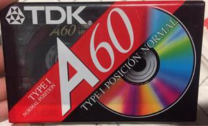 Cassette Tdk A60 Nuevo-virgen