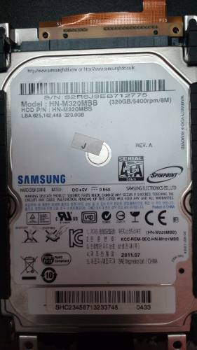 Disco Duro Marca Samsung, Usado 320 Gb,sata,  Rpm