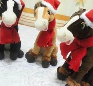 Peluches De Caballos De Navidad