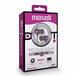 Audífonos Maxell Con Micrófono Dot-8 Metal Nuevo