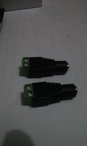 Conector Dc Macho / Hembra Plug 2.1mm 12v Balun Camara Cctv