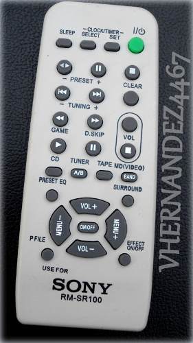 Control Remoto Sony Rm-sr100 Equipos De Sonidos.