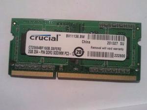 Memoria Ram Ddr3 De 2gb Para Laptop