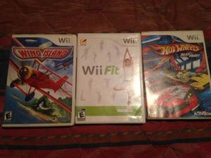 Combo Juegos De Wii Originales Hot Wheels Wind Island Wiifit