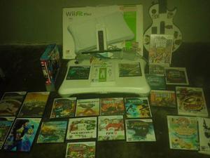 Consola Wii +chip Con Sus Controles Accesorios Y Juegos