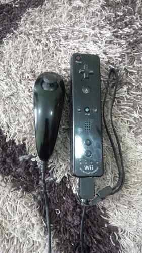 Control Wii Motionplus Integrado, Negro+nunchuck + Forro