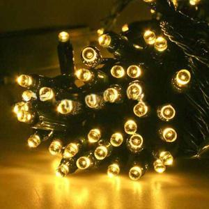 Luces De Navidad De 100 Led Cable Verde En Oferta!!!
