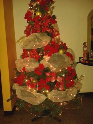 Árbol De Navidad Usado Con Todo Decoración Y Luces