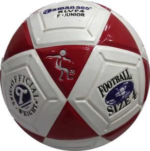 Balón De Fútbol Charolado Rlvf4 N4 Tamanaco (blanco/rojol)